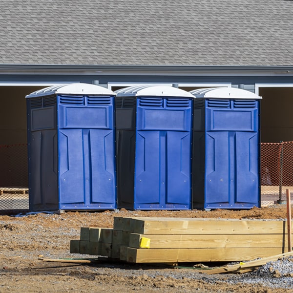 what is the maximum capacity for a single porta potty in Brookfield